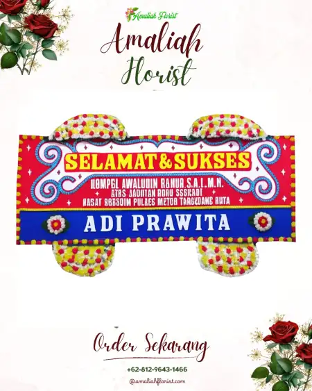 Papan Bunga Ucapan Selamat Akad Nikah Cibinong